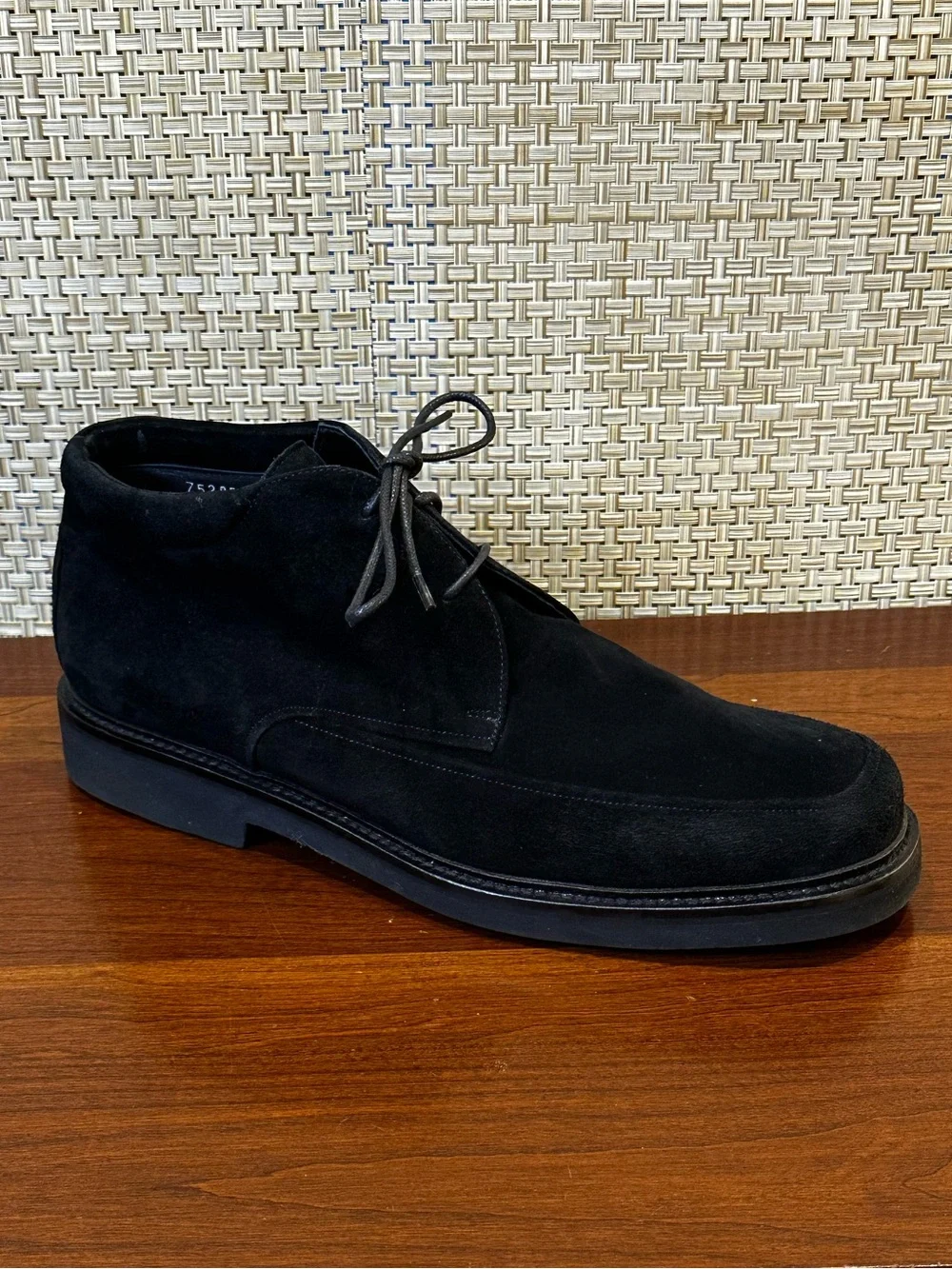 🌟HP🌟Mezlan Sicily Black Suede Moc Toe Chukka Boots Dress/Casual Handmade Spain